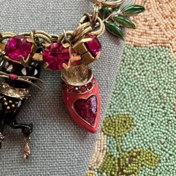 Vintage Betsey Johnson Necklace, Bracelet, Earrings - Picture 9 of 11